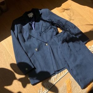Vintage navy pinstripe suit